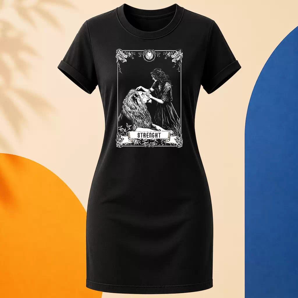 Šaty - Strenght - Síla - Tarot - Velká Arkána